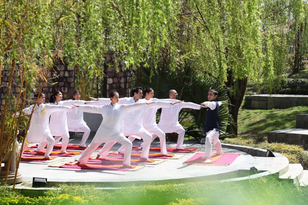 Yoga at Ananda in the Himalayas