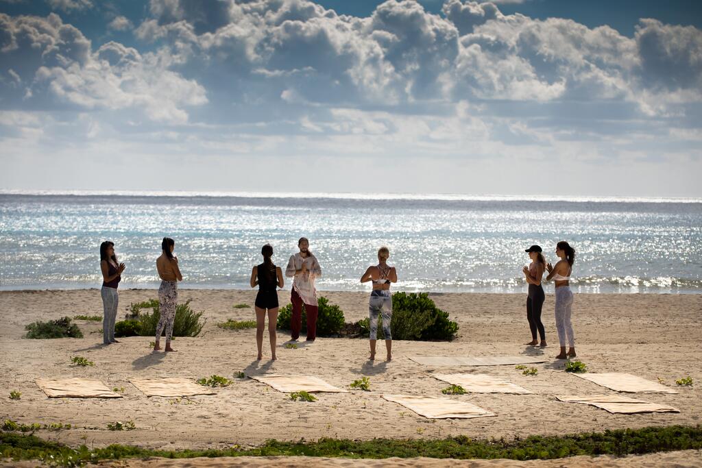 Yoga on the beach