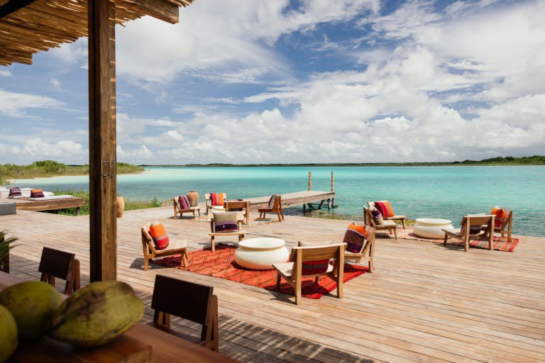 Habitas Bacalar: breathtaking view of the turquoise lagoon