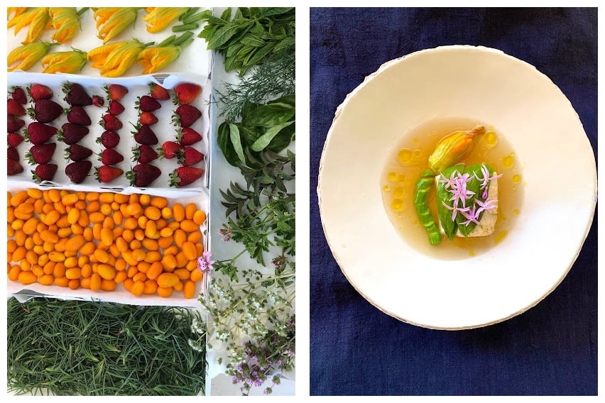 Cuisine colorée et créative de Kea Retreat