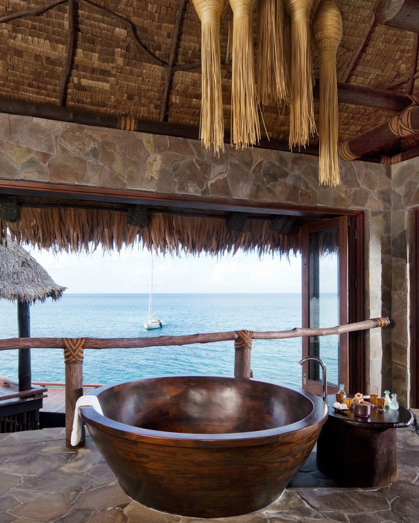 Goditi un bagno con vista