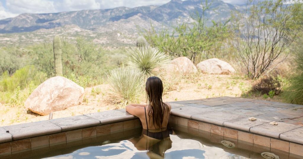 A private Jacuzzi to enjoy the view 