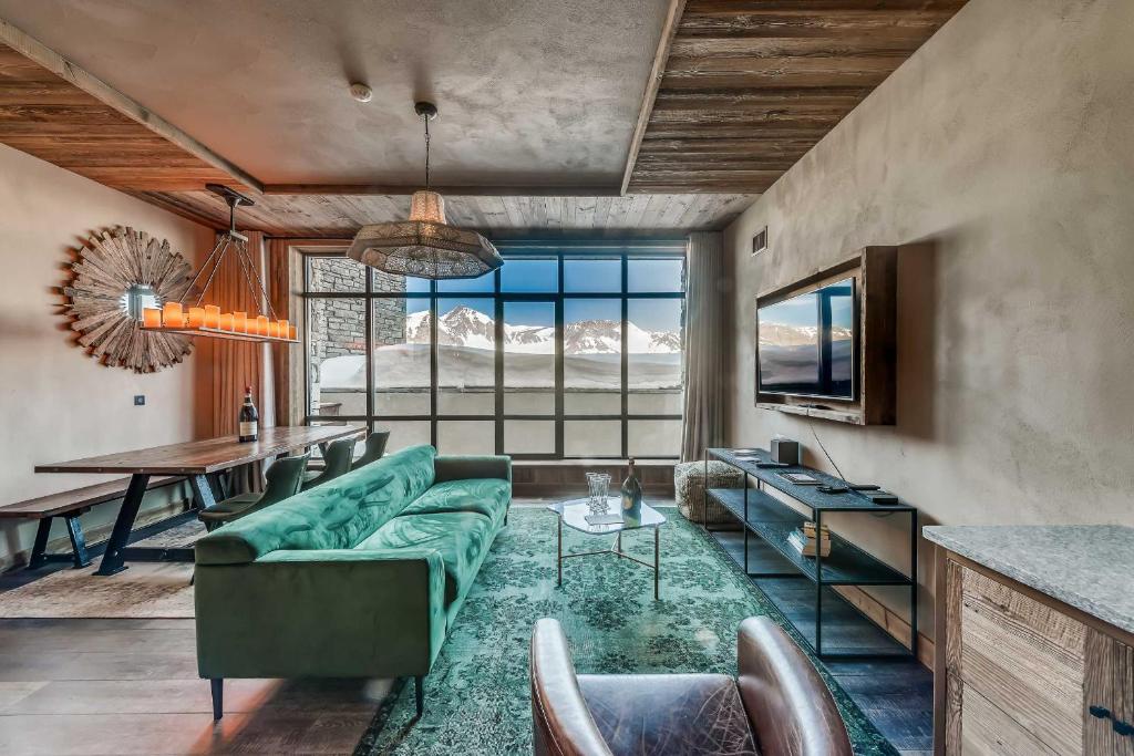 جناح بإطلالة على الجبل Refuge de Solaise