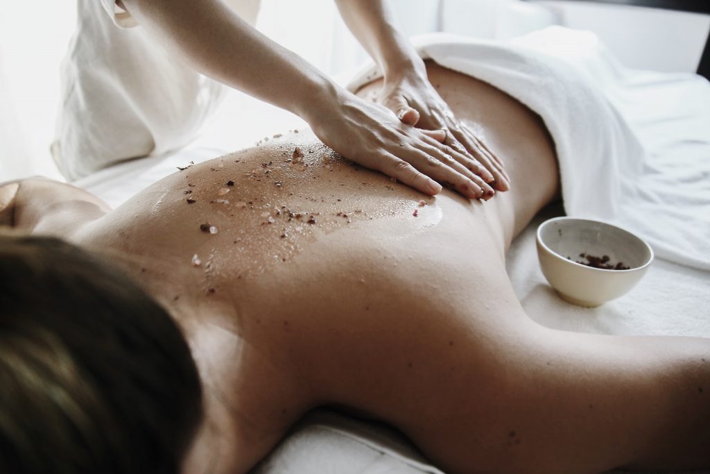 Body massage and exfoliation