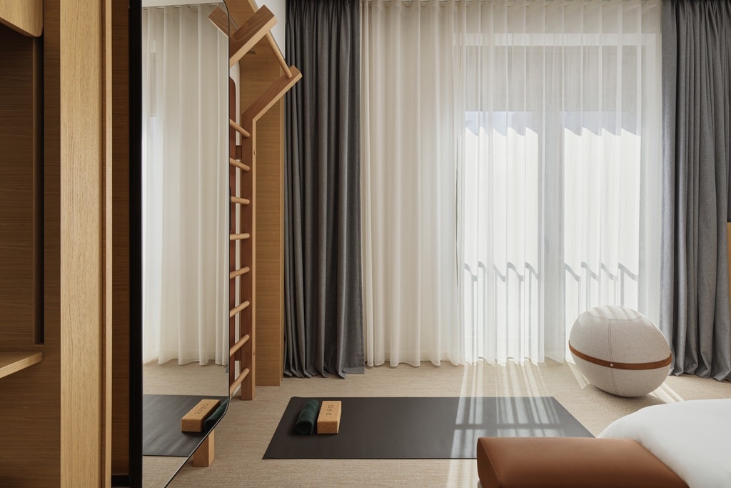 A wellness corner in your room at SIRO Boka Place