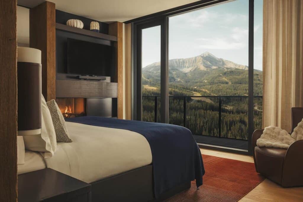Quarto com vista para a montanha do One&amp;Only Moonlight Basin